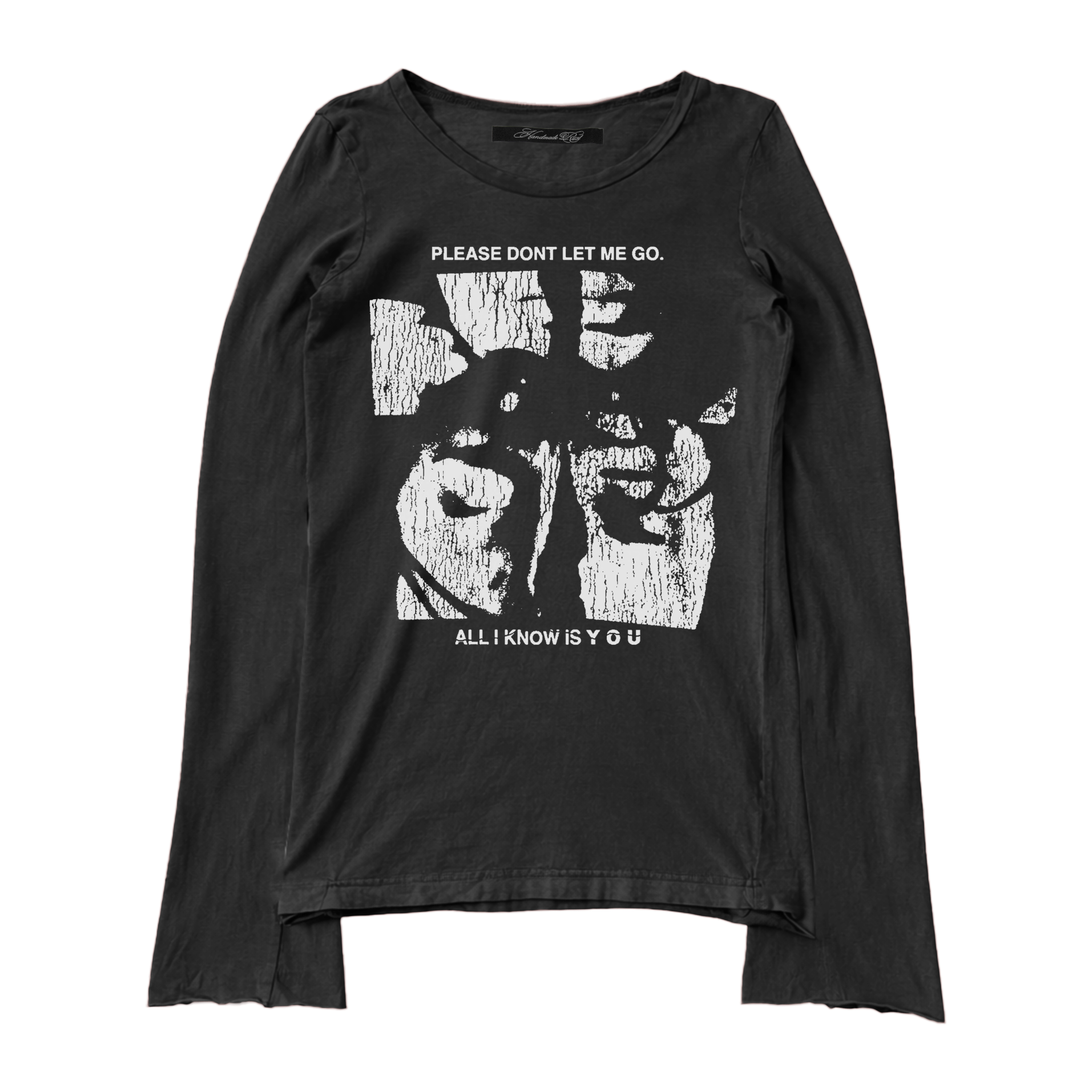 ALL I KNOW - LONG SLEEVE BLK - Handmade Rust