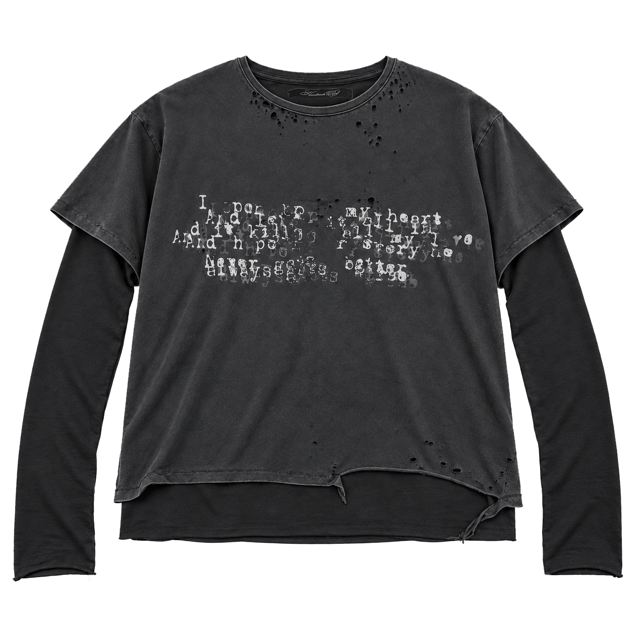 Script - Layered Tee BLK