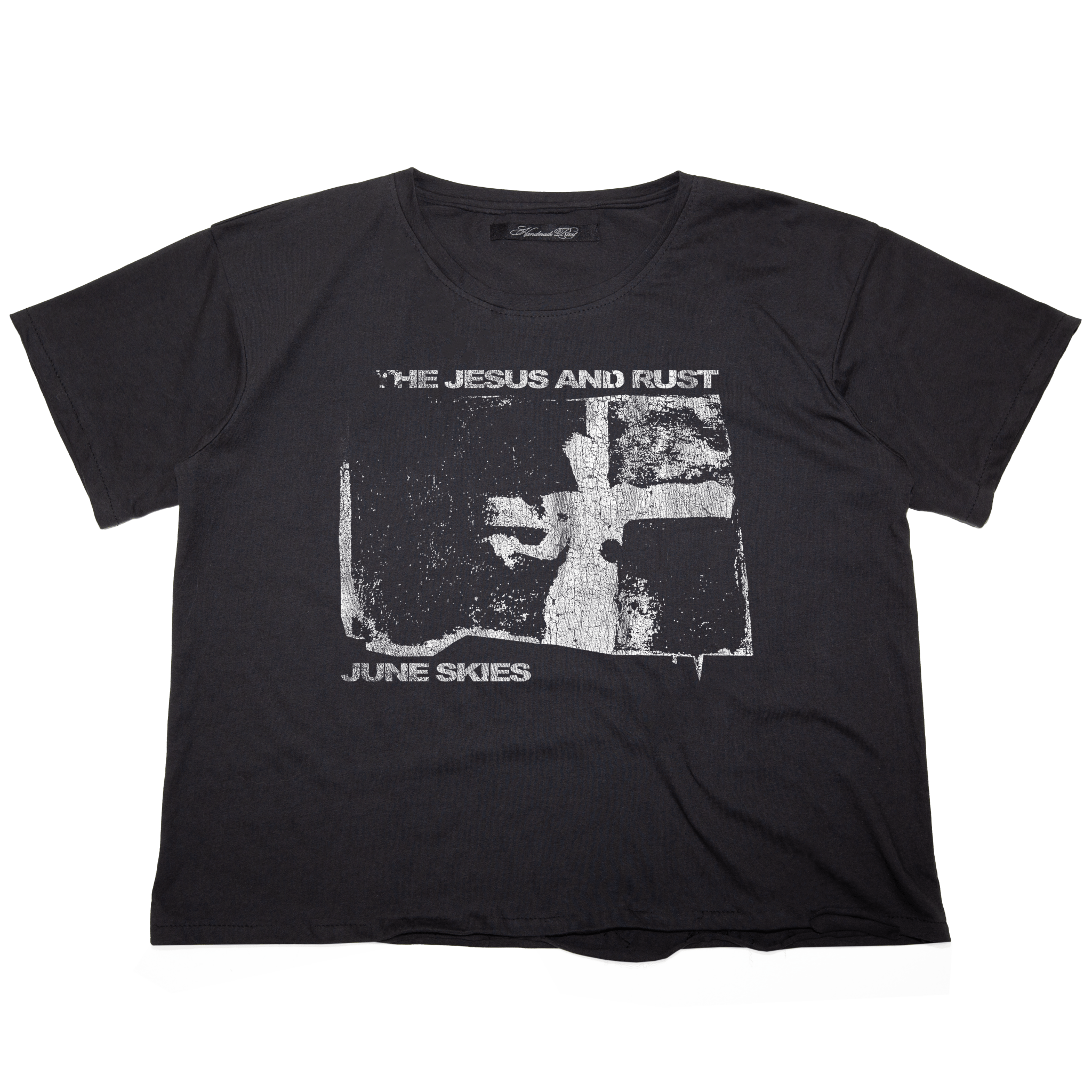 JUNE SKY - TEE BLK - Handmade Rust