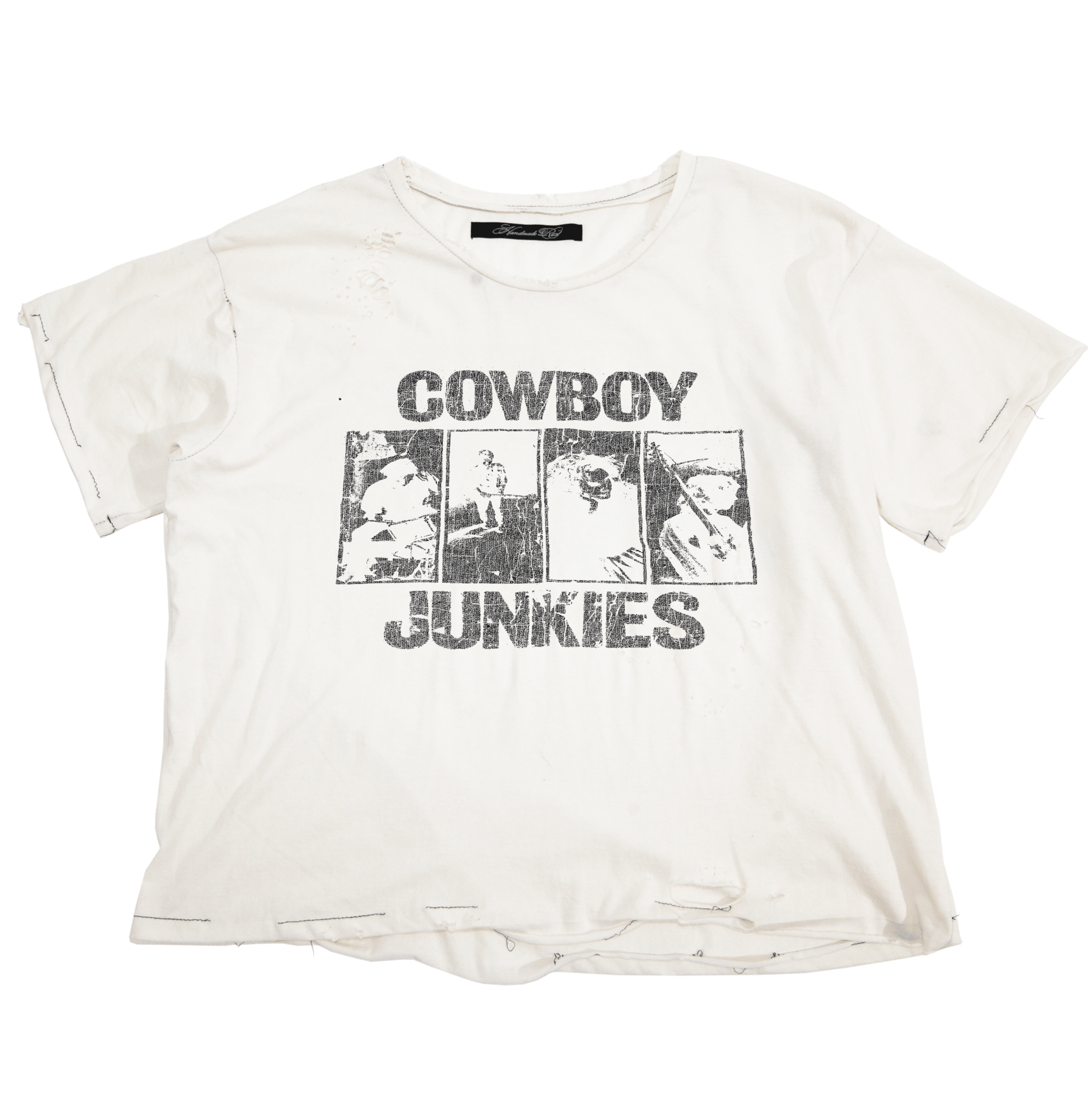 Junk - VNTG WHITE TEE - Handmade Rust