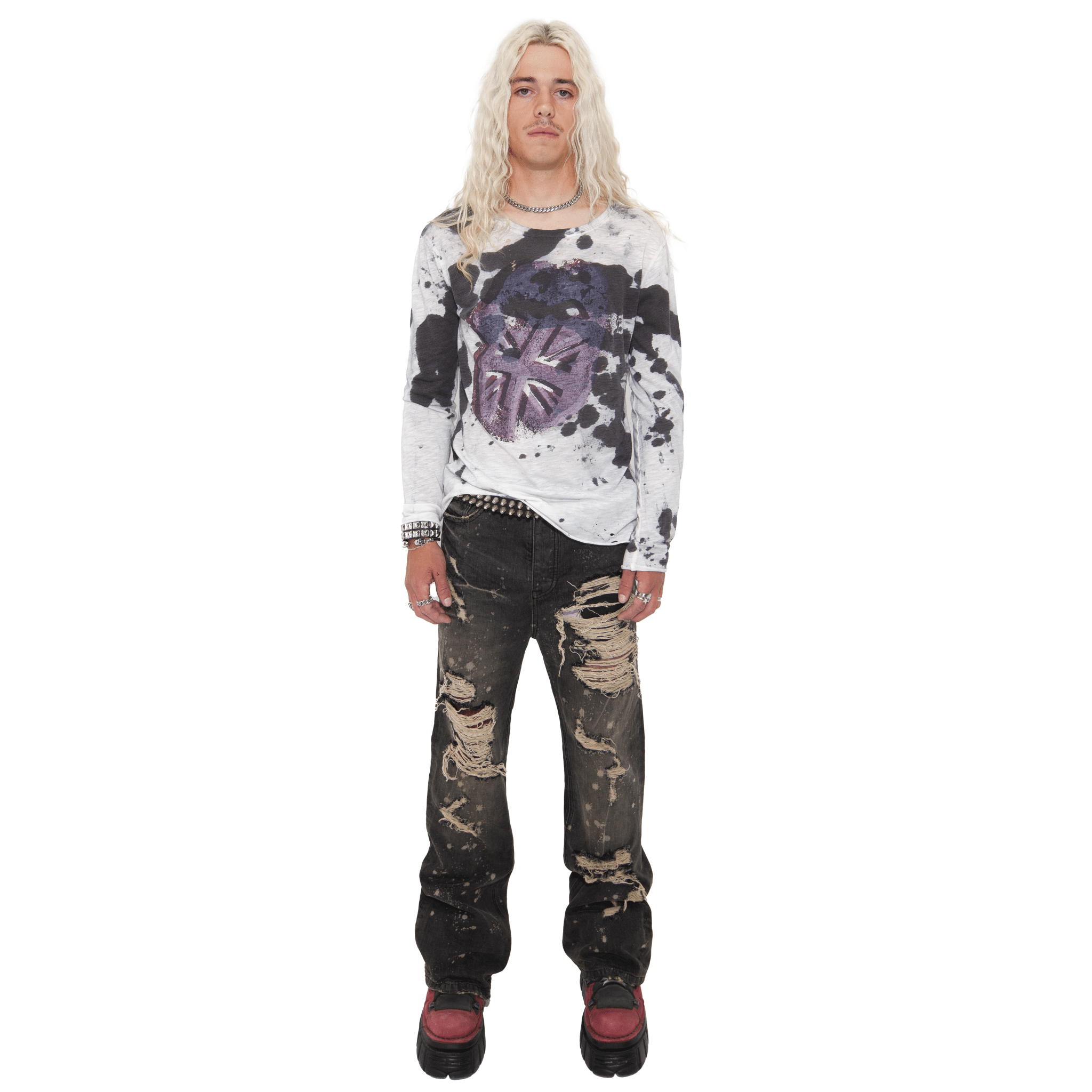 STONED - SPLATTER LS - Handmade Rust